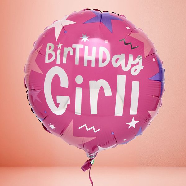 Photo of Pink & Gold Birthday Girl Balloon