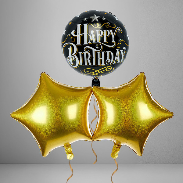 Classic Happy Birthday Balloon Bouquet