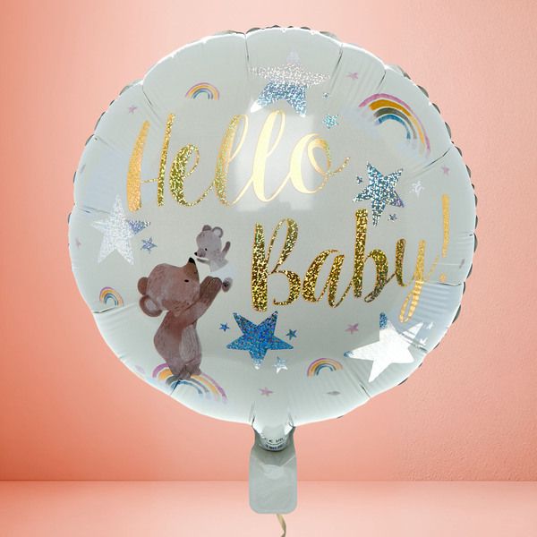 Photo of Cute Bears Hello Baby Balloon