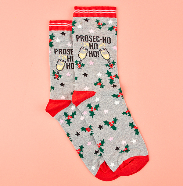 Prosec-Ho-Ho-Ho Socks