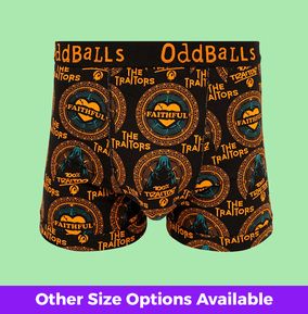 Photo of OddBalls MEDIUM The Traitors Men's Cotton Boxer Shorts