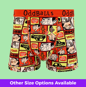 Oddballs MEDIUM Mr Bean Men's Cotton Boxer Shorts