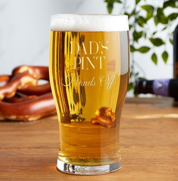 Personalised Father’s Day Pint Glass