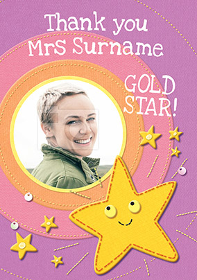 Sew 'n' Sews - Female Teacher Gold Star