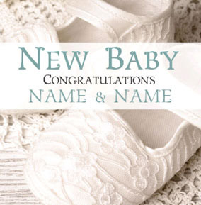 Antique Sentiment - New Baby