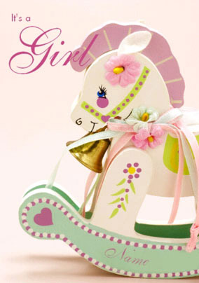 Baby Photo - Rocking Horse Girl