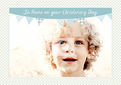 Bunting - Male Christening Day
