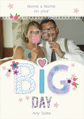 Fabrics - The Big Day Wedding Card