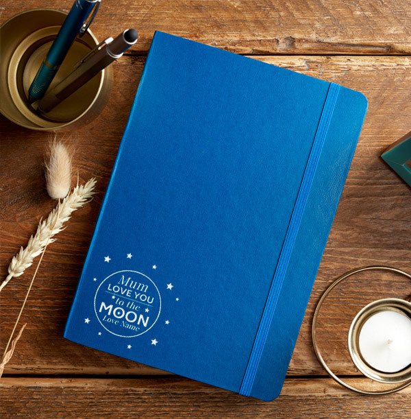 To The Moon & Back Hardback Engraved Notebooks