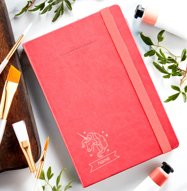 Unicorn Engraved Legami Notebook