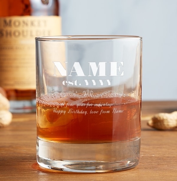 Engraved Whisky Tumbler - Fine Vintage