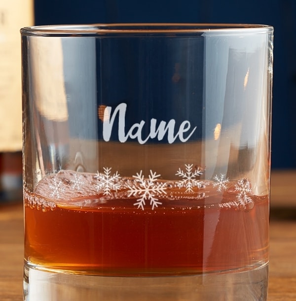 Personalised Whisky Tumbler - Christmas Name