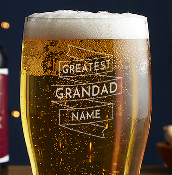 Engraved Pint Glass - Greatest Grandad