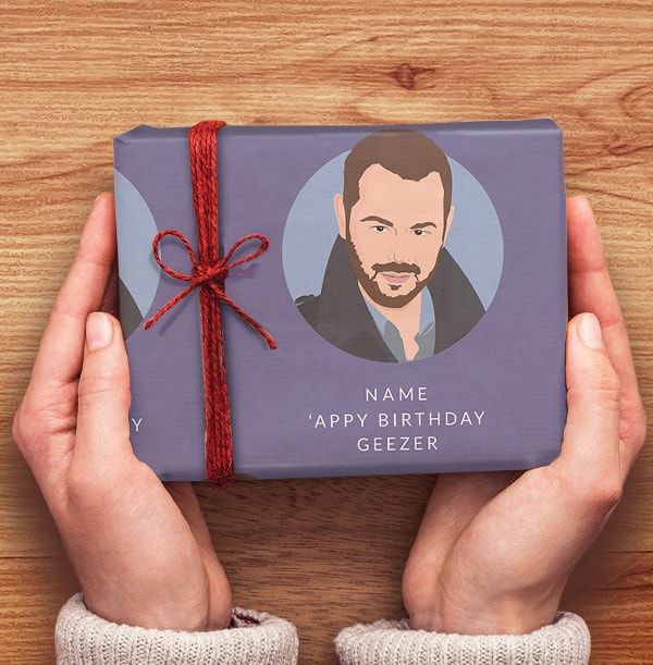 Happy Birthday Geezer Personalised Wrapping Paper