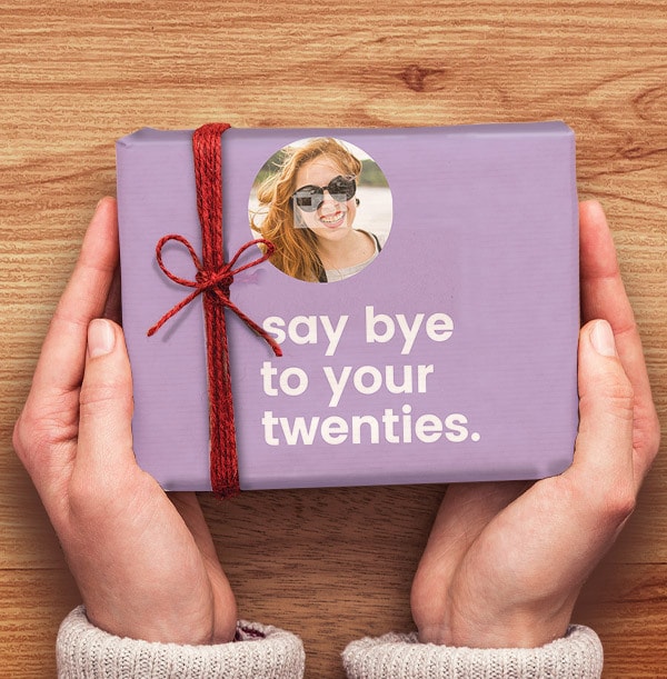 Say Bye to your Twenties Photo Wrapping Paper