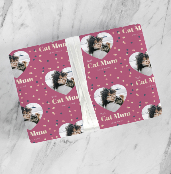 Cat Mum Photo Wrapping Paper