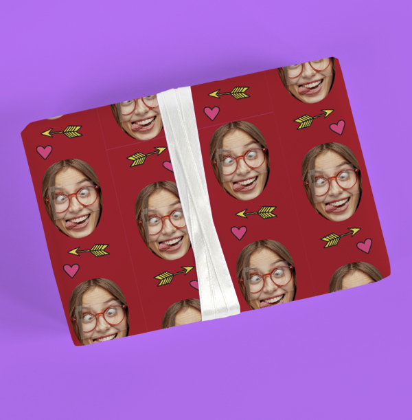 Valentine's Crush Female Photo Wrapping Paper