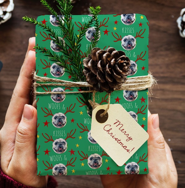 Woofs & Kisses Christmas Wrapping Paper