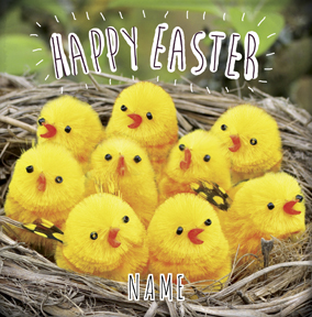 Cardmix Photo - Happy Easter Chicks Card