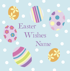 Carlton - Stripe Easter Egg Card