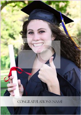 Graduation - Photo Upload Full Photo With Banner