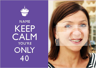 Keep Calm - You're Only 40 Photo