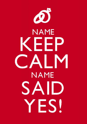 Keep Calm - Said Yes