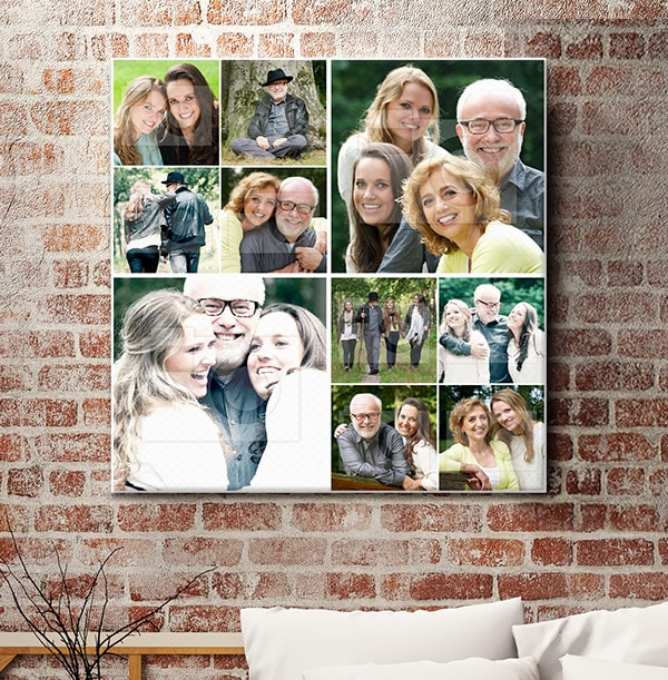 10 Photo Canvas for Dad - Square