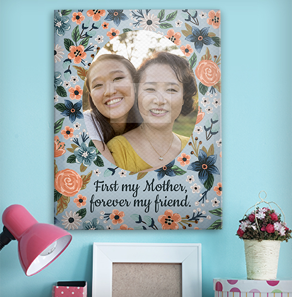 First My Mother, Forever My Friend Photo Canvas - Portrait