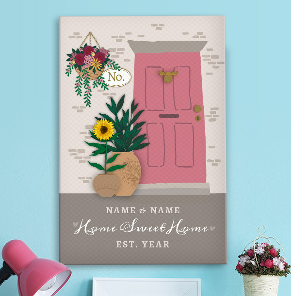 Home Sweet Home - Portrait Canvas Print