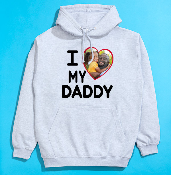 I Heart My Daddy Kids Personalised Hoodie