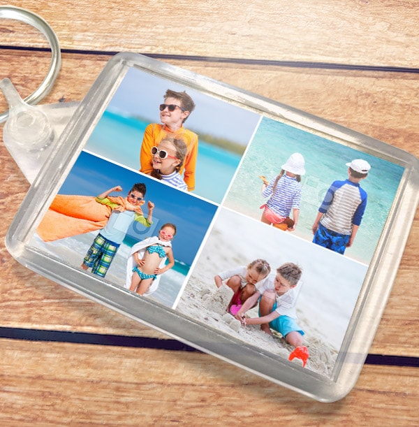Keyring With 4 Photos - Landscape
