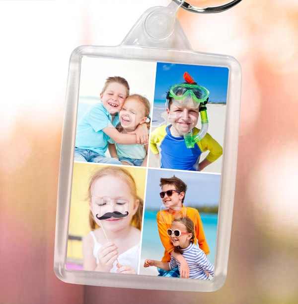 Keyring with 4 Photos