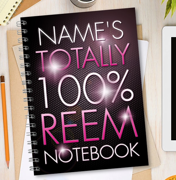 100% Reem Totally Reem Notebook
