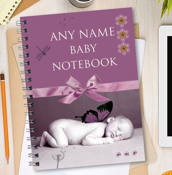 Butterfly Baby Girl Notebook