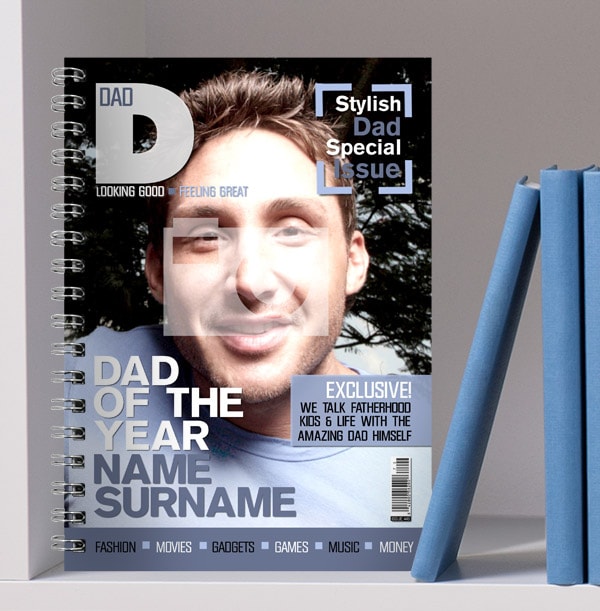 Stylish Dad Spoof Magazine Notebook