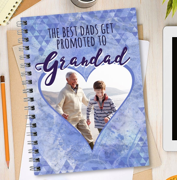 The Best Dads Get Promoted To Grandad Notebook