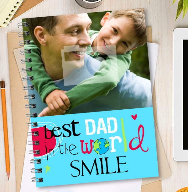 Photo Upload Words Dad Notebook Old