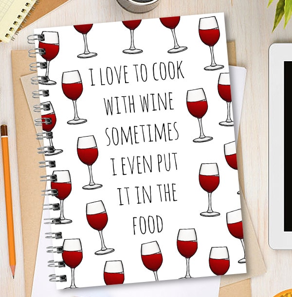 Blatant Betty Personalised Notebook - Wine