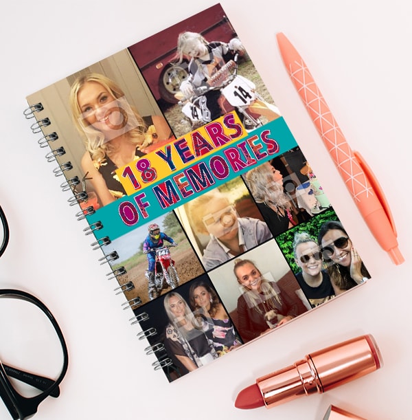 18 Years Of Memories Birthday Photo Notebook