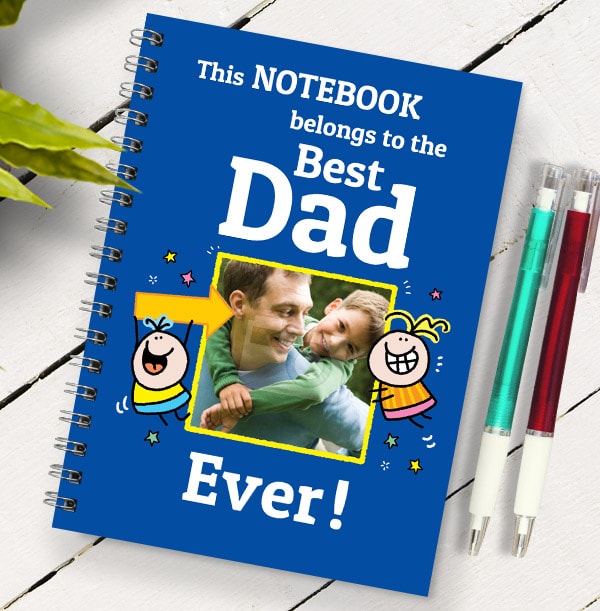 Best Dad Ever Photo Notebook, From Kids
