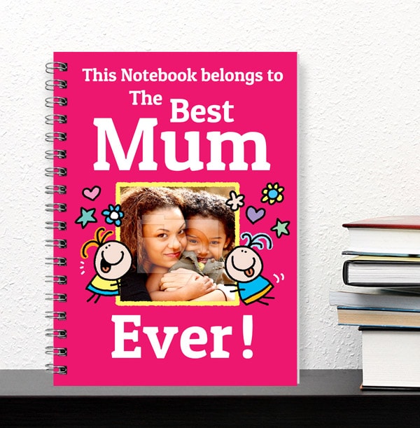 Best Mum Ever Photo Notebook, Pink