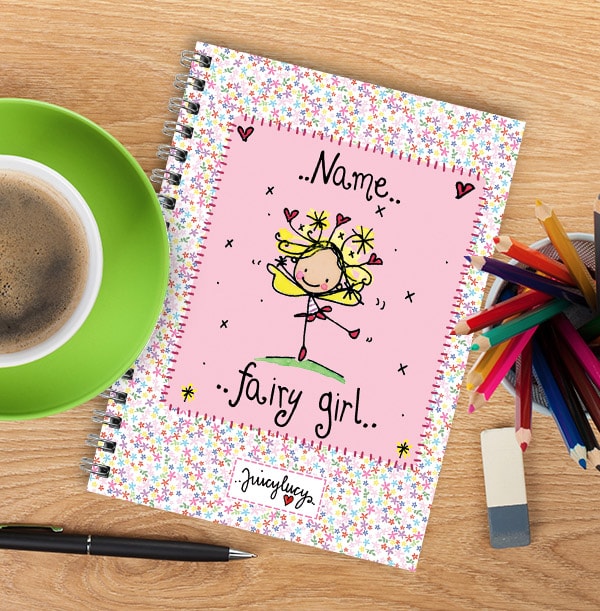Juicy Lucy Fairy Girl Notebook