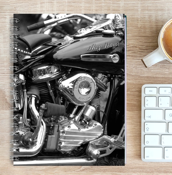 Personalised Motorbike Notebook