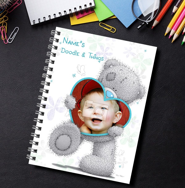 Me to You Blue Heart Photo Upload Notebook