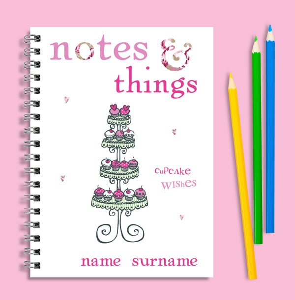 Pastel Polkadots Cake Notebook