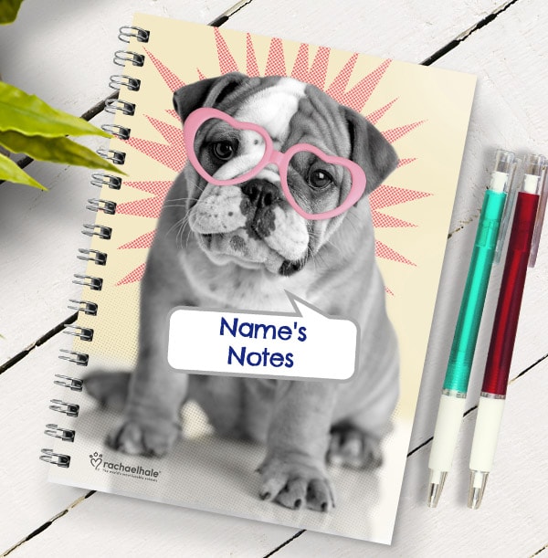 Rachael Hale Notebook - Boxer Dog in Glasses