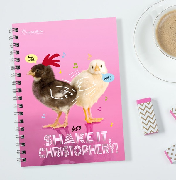 Rachael Hale Notebook - Shake it Chick