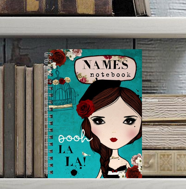 Sequins 'n' Roses Ooh La La Notebook