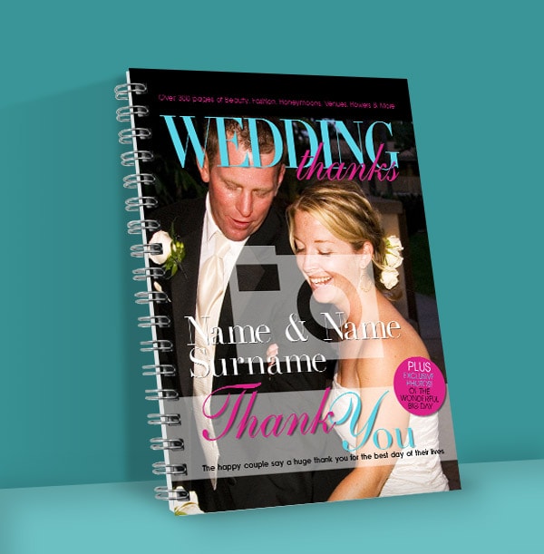 Spoof Magazine Wedding Thank You Notebook